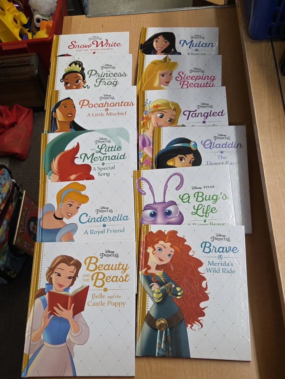 Disney Princess 5-Minute Stories Collection - Pink & Green